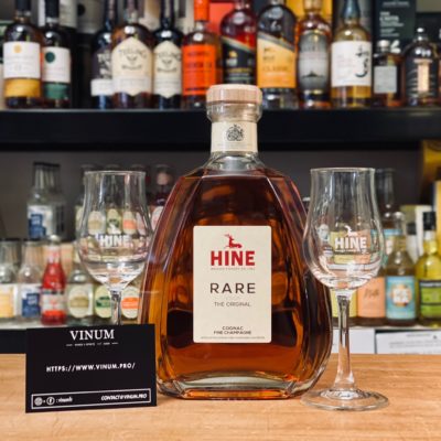 VINUM - Coffret Hine Rare VSOP + 2 verres