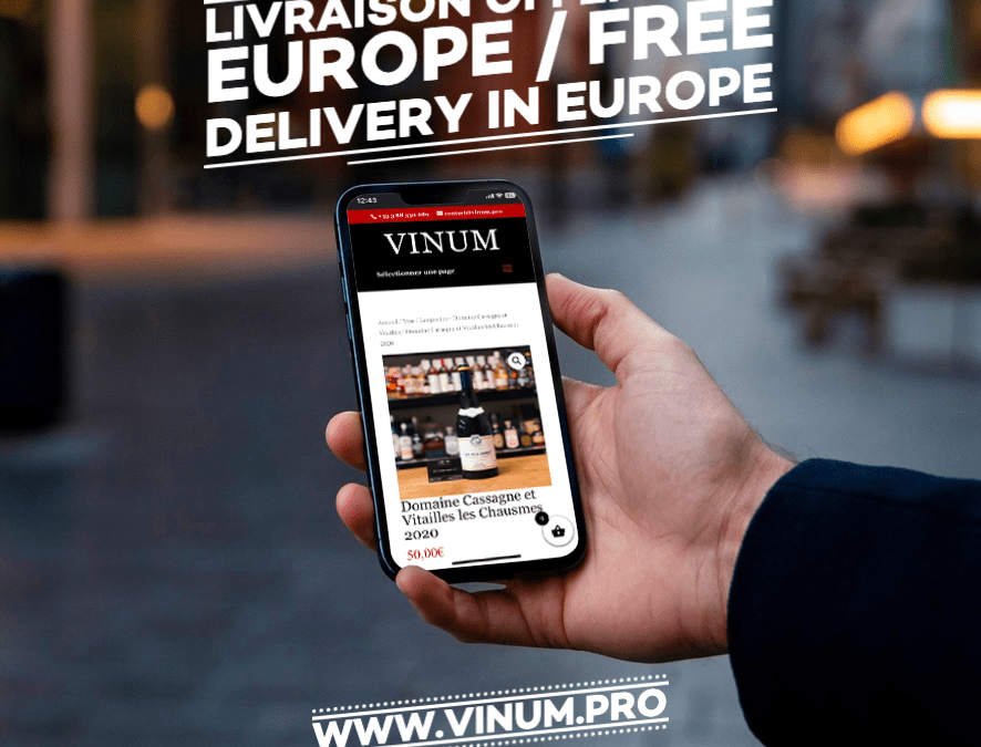 VINUM : Livraison offerte en Europe à partir de 300€ d’achats !