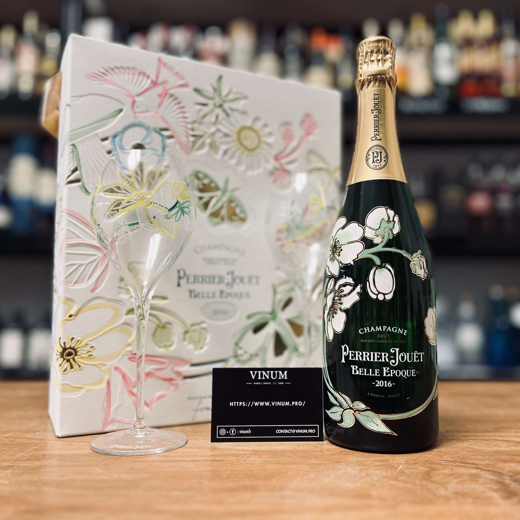 VINUM - Perrier-Jouët Coffret Belle Epoque + 2 verres