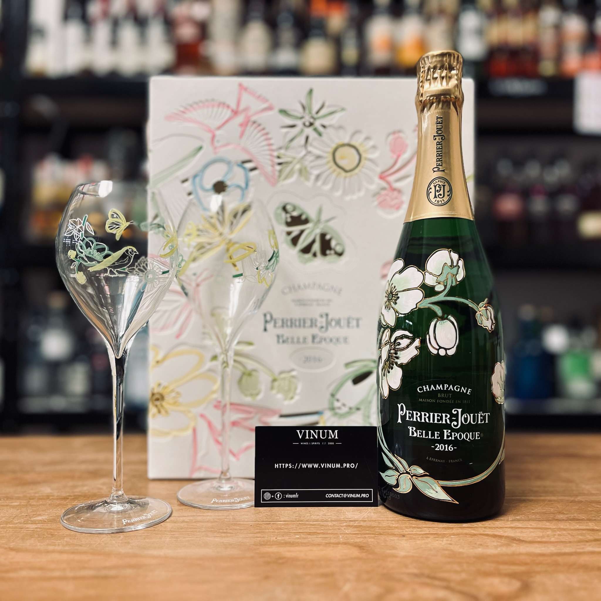 VINUM - Perrier-Jouët Coffret Belle Epoque + 2 verres